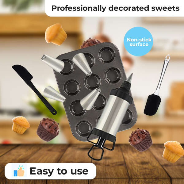 Delic Pastry decoration set with baking mold - Afanaya
